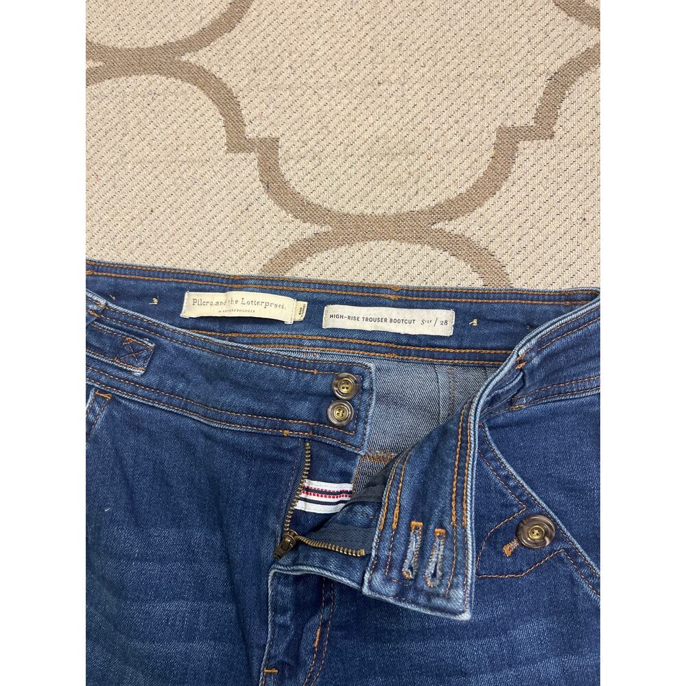 Anthropologie Pilcro and the Letterpress High Rise Trouser Bootcut jeans,size 28 - Picture 4 of 16